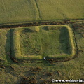 Castleshaw Roman Fort  Lancashire UK aerial photograph