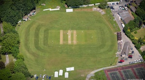 Chorley Cricket Club Lancashire  from the air