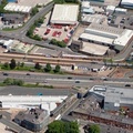 Chorley railway station from the air