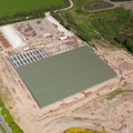 new warehouse being built on the Chorley Sand site at Eller Brook, Adlington, Chorley aerial photograph