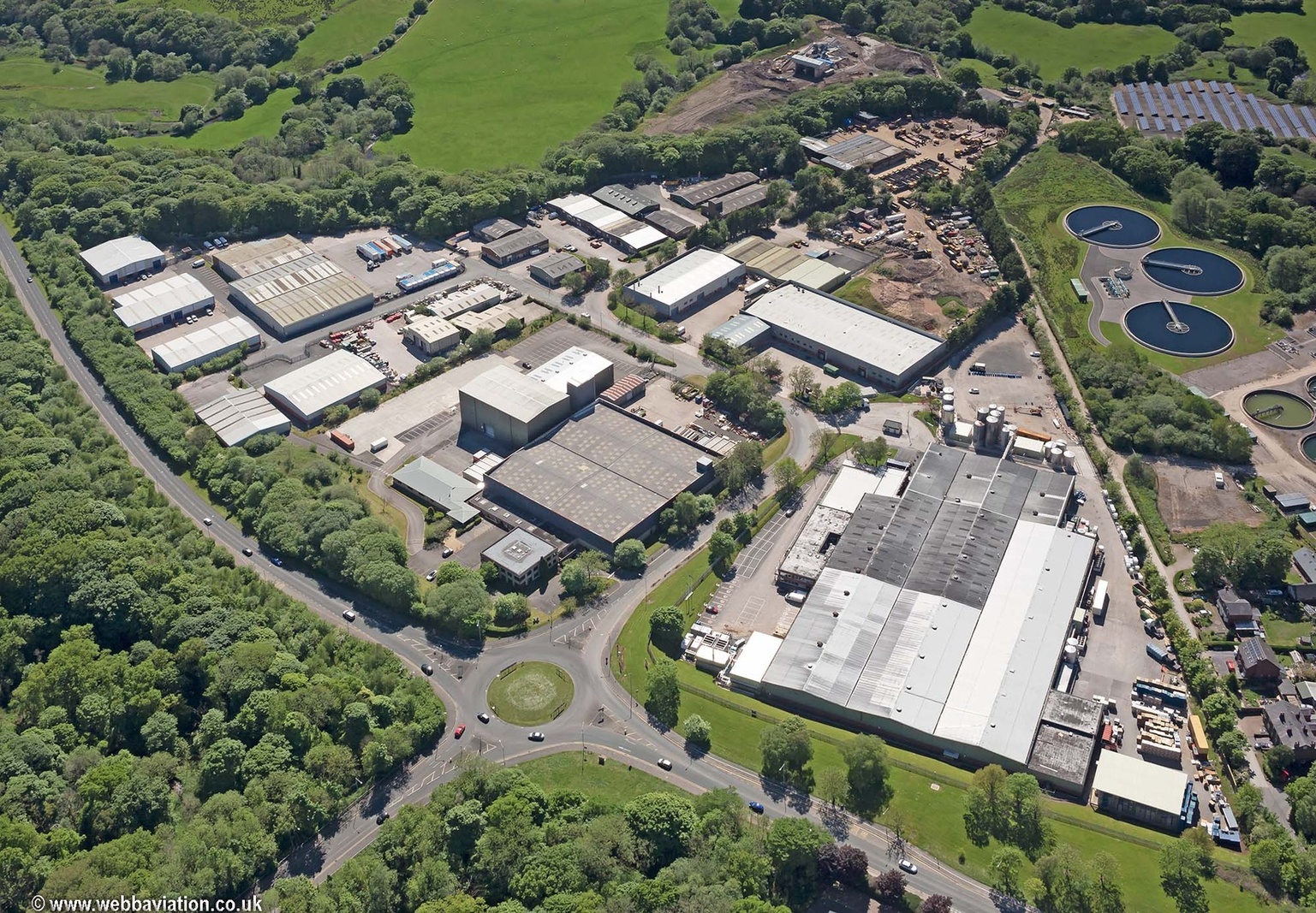 Common Bank Industrial Estate aerial photograph