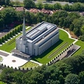 Preston England Temple Chorley from the air