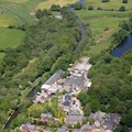 Withnell Fold Industrial Estate on the Leeds and Liverpool Canal from the air