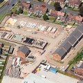  new houses being constructed on Willow Road,,Chorley from the air
