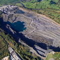Bankfield Quarry Clitheroee from the air