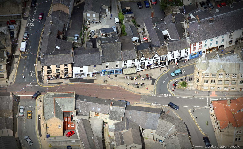 Castle St Clitheroe from the air