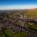 Clitheroe , Lancashire  aerial photo