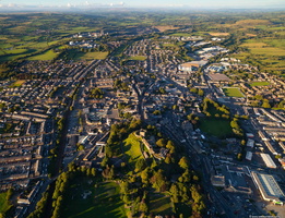 Clitheroe Lancs aerial photo