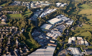 Lincoln Park Industrial Estate Clitheroe  aerial photograph  