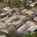 Woodhead Bros Meat Co Colne   Lancashire from the air