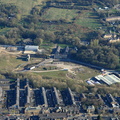 development land in Colne  Lancashire from the air