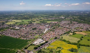 Coppull Lancashire from the air