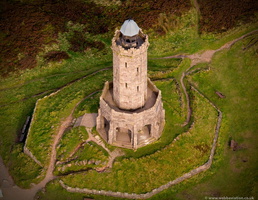 Darwen Tower, Darwen Lancs from the air  