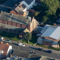 Fleetwood United Reformed Church Lancashire from the air