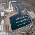 Fleetwood docks aerial photo