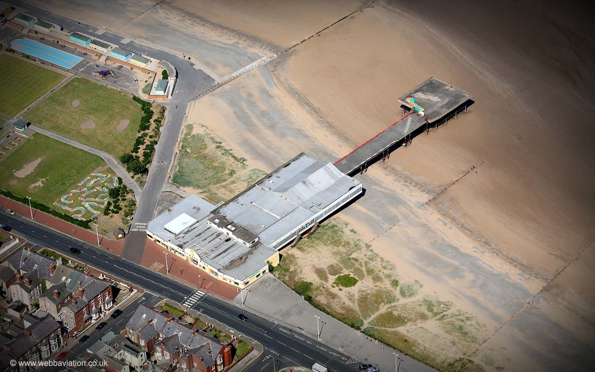 Fleetwood Pier Lancashire from the air