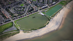 Fleetwood boating lakes from the air