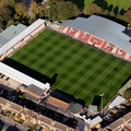 Highbury Stadium, home of  Fleetwood Town Football Clubfrom the air