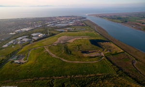 Jameson Road Landfill Site Fleetwood  from the air