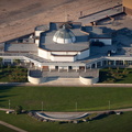 art deco style Marine Hall Fleetwood  Lancashire from the air