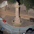 Pharos Lighthouse in Fleetwood Lancashire  from the air