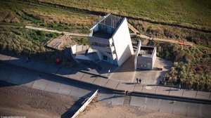 Rossall Point Watch Tower - Fleetwood from the air