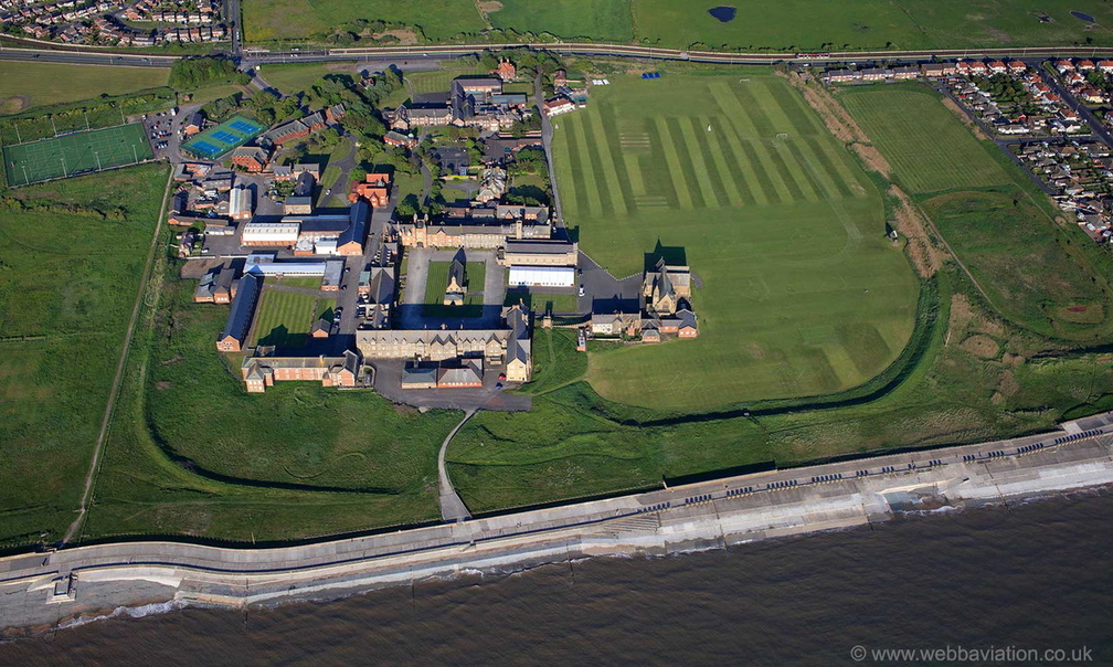 Rossall School Fleetwood Lancashire from the air