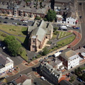 St Peter's Church, Fleetwood Lancashire from the air