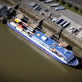 Stena Car Ferry Fleetwood Lancashire from the air
