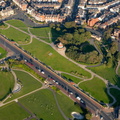 The Mount park Fleetwood  Lancashire from the air