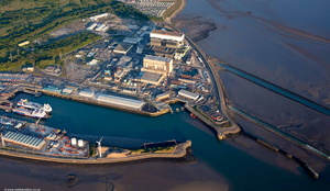 Heysham Nuclear Power Station Lancashire from the air