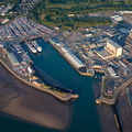 Heysham Port & Heysham Nuclear Power Station from the air