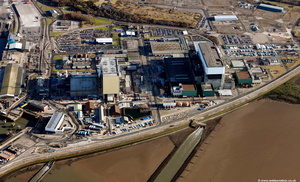 Heysham Nuclear Power Station  aerial photograph  