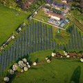 Solar Farm at Martholme Water Treatment Works, Altham from the air