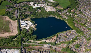 former Appley Bridge East Quarry from the air