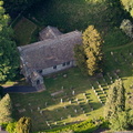 St John the Baptist's Church, Arkholme from the air