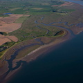 Barnaby's Sands and Burrows Marsh Nature Reserve Lancashire UK from the air