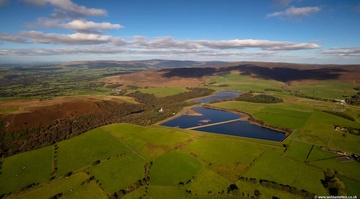 Barnacre Reservoirs  from the air