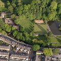 Barrowford Memorial Park  Lancashire from the air