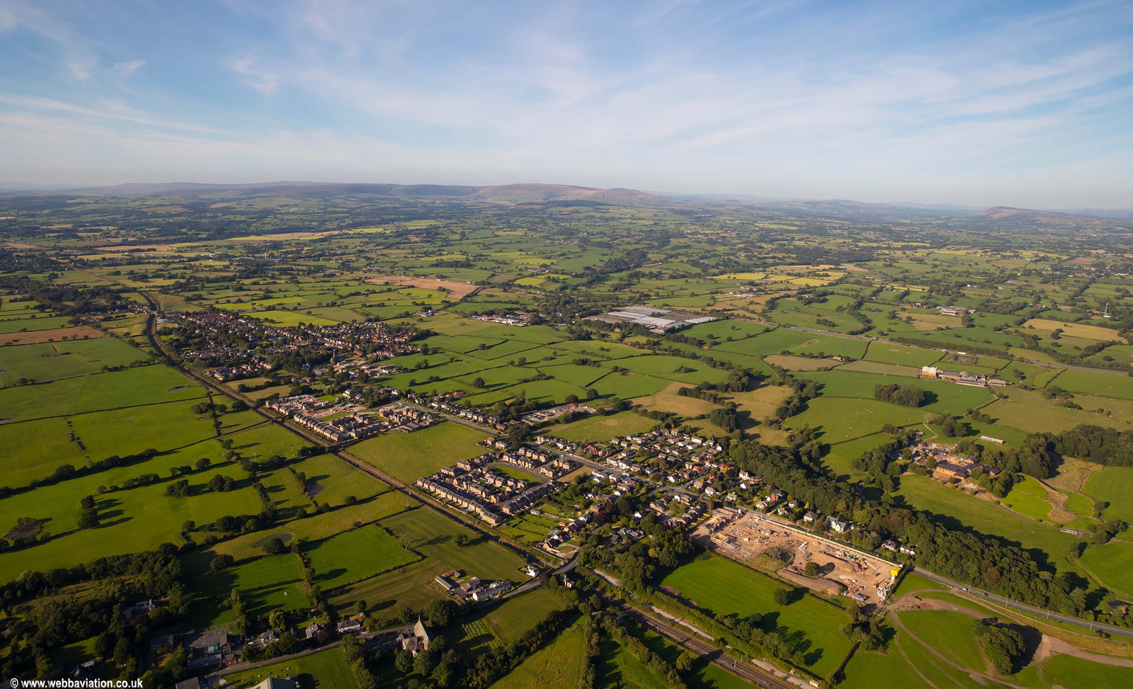Barton, Newsham, Lancashire  aerial photo