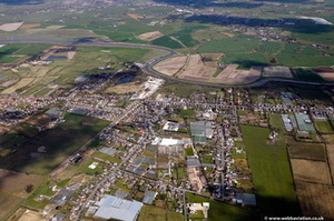 Becconsall Lancashire from the air  