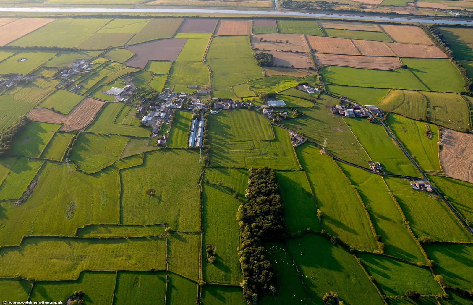 Bottom of Hutton Lancashire aerial photo