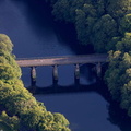 Western Railway Bridge over the River Lune at Crook of Lune  from the air