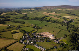 Dolphinholme  from the air