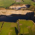 Dunald Mill Limestone Quarry, Nether Kellet  from the air