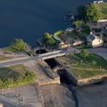 Glasson Basin Lock from the air