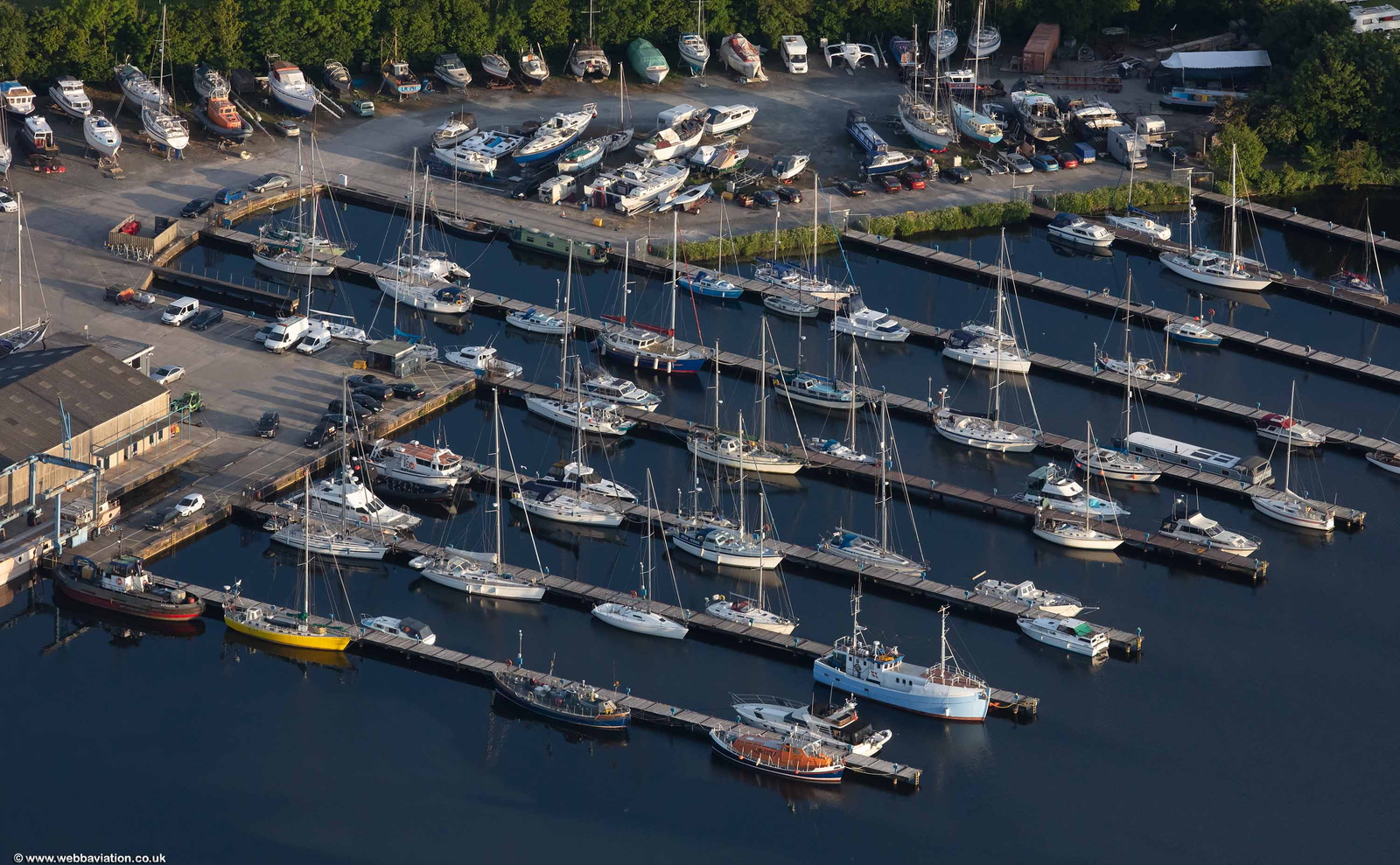 Glasson Marina  from the air