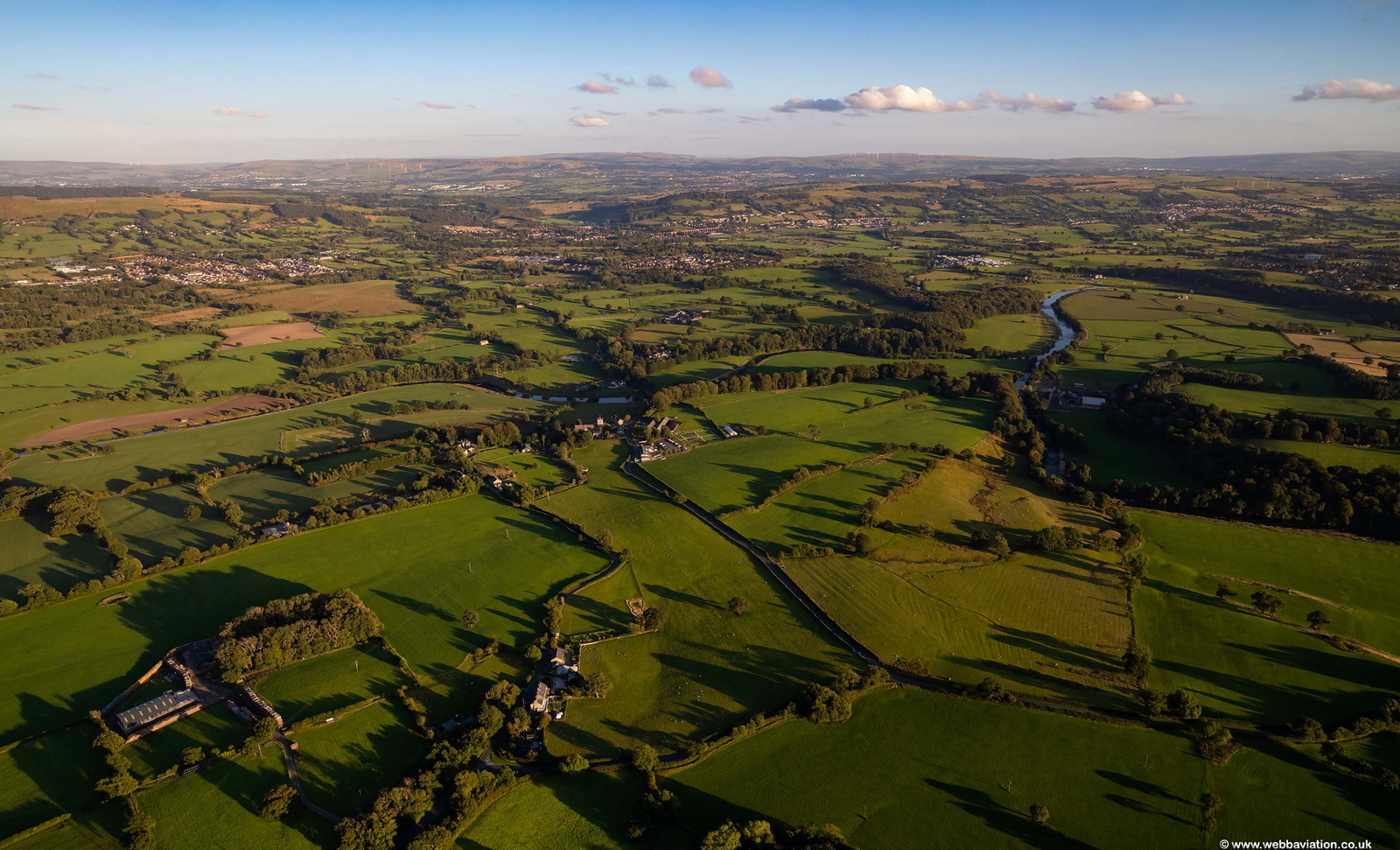 Great Mitton, Lancashire  aerial photo