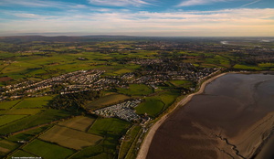 Hest Bank , Lancashire from the air