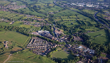Higher Walton, Lancashire from the air